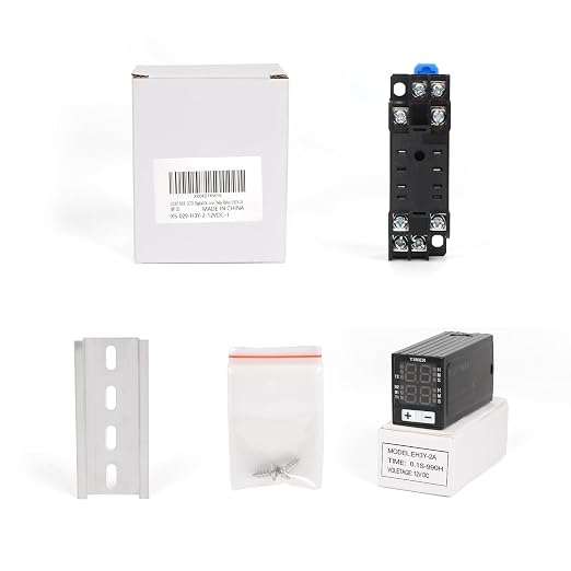 LCD Digital Display Time Relay, Dual Time Delay Relay, DPDT 12 VDC - Image 7