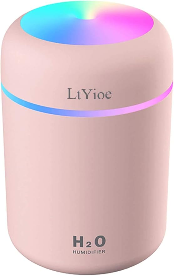 LtYioe Colorful Cool Mini Humidifier, USB Personal Desktop Humidifier by LtYioe