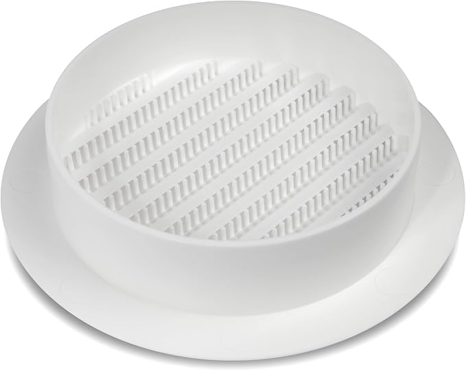 Repa Market 4 Inch Round White Vent Cover/Plastic Air Vent Grille - Image 9