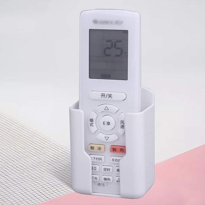 Pack of 2 Fashion Remote Control Holders Self Adhesive Wall Mount Air - Image 4