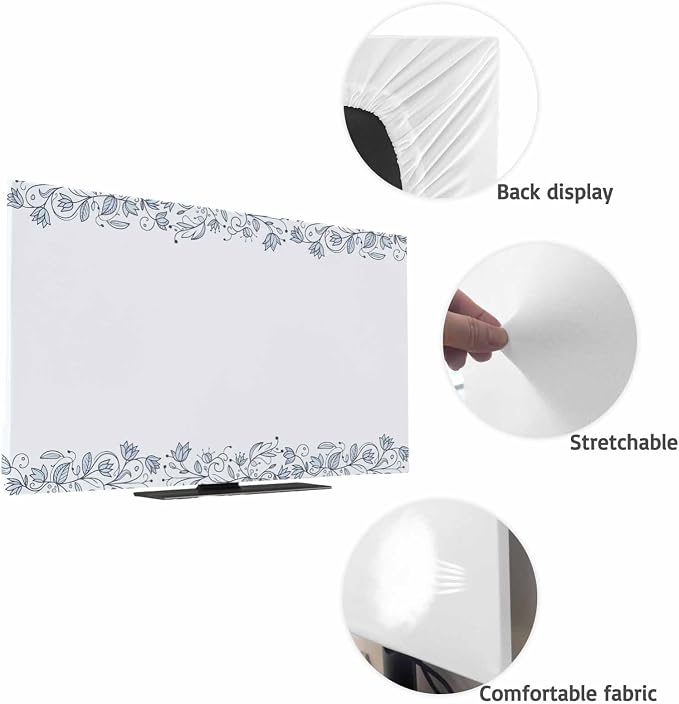 Ethnic Minimalist Garden Botanical Art Indoor TV Cover, Elastic TV Screen - Image 7
