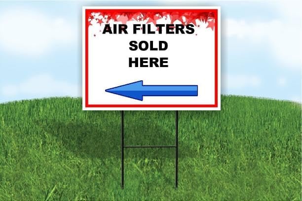 Air Filters Sold Here 4Th Of July American Flag Usa Patriotic Red Blue Stars by WorkHouseSigns