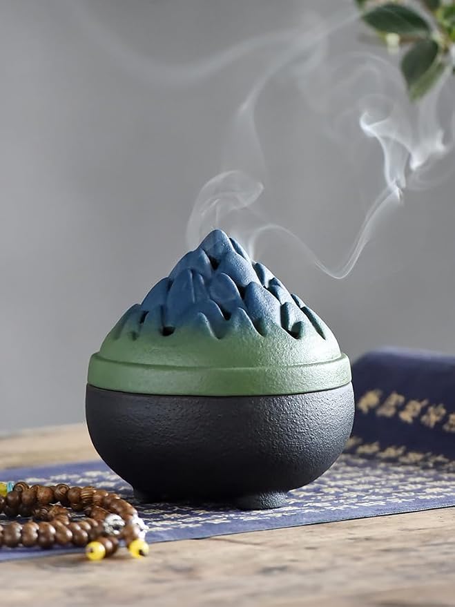 Waterfall Censer Ceramic Incense Burner Indoor Incense Agarwood Sandalwood Box - Image 3