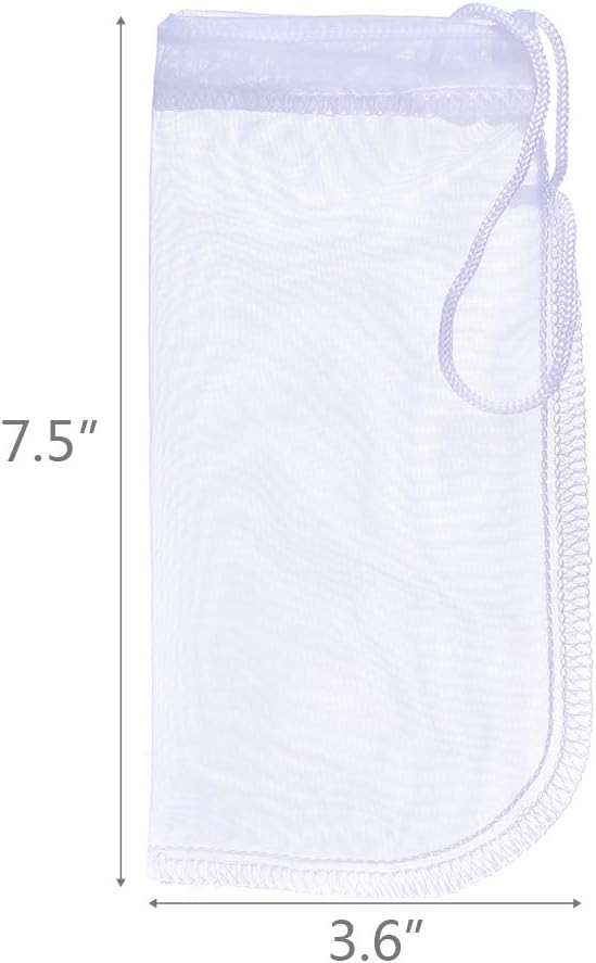 ALEGI Media Filter Bag Aquarium Extra Fine, Reusable 180 Micron Drawstring Mesh - Image 3