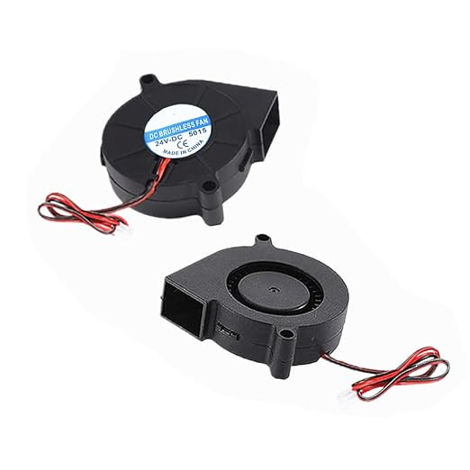 2 Pcs 50x50x15mm 5015 24V DC Brushless Blower Cooling Fan Turbine Turbo - Image 5