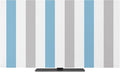 Abstract Blue Gray Striped Indoor TV Cover, Elastic TV Screen Protector Modern by Unknown