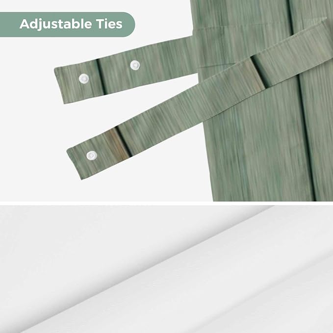 Daisy Flower Tie Up Valance Curtains - Image 7