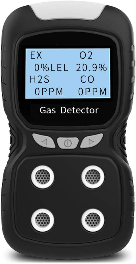 Portable Gas Detector, Gas Clip 4 Gas Monitor Meter Tester Analyzer, by XLA+Alert