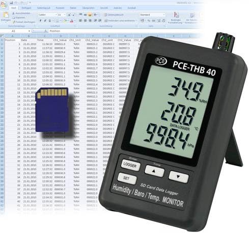 PCE Instruments PCE-THB 40 Air Humidity Meter, by PCEAmericasInc