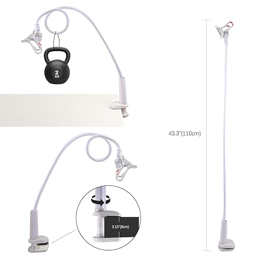 QCWN CPAP Hose Holder for Bed Flexible CPAP Tube Holder Stand - Image 6