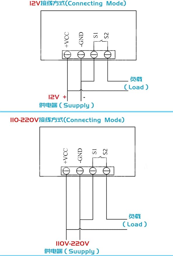 2Pcs Timer Delay Relay Programmable Cycle Timer Switch ON-Off Control LED - Image 7