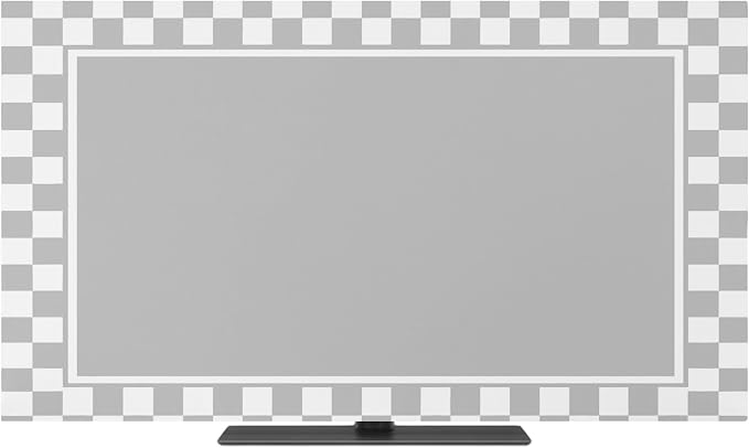 Modern Geometric Checkered Indoor TV Cover, Elastic TV Screen Protector by Unknown