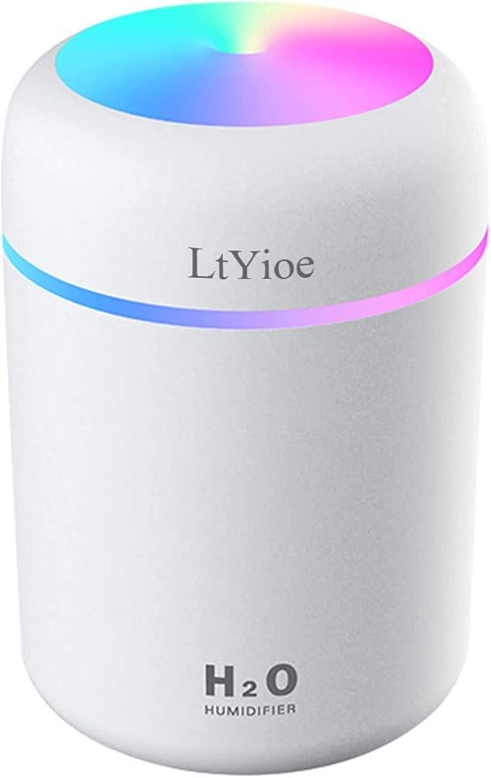 LtYioe Colorful Cool Mini Humidifier, USB Personal Desktop Humidifier by LtYioe