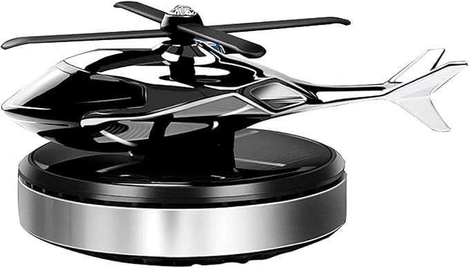 Car Air Freshener, Helicopter Solar Energy Rotating Aromatherapy Aviation Al by NICEADA