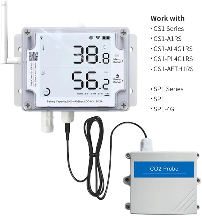 CO2 Probe Compatible with GS1-A1RS/GS1-AETH1RS & SP1 - Image 2