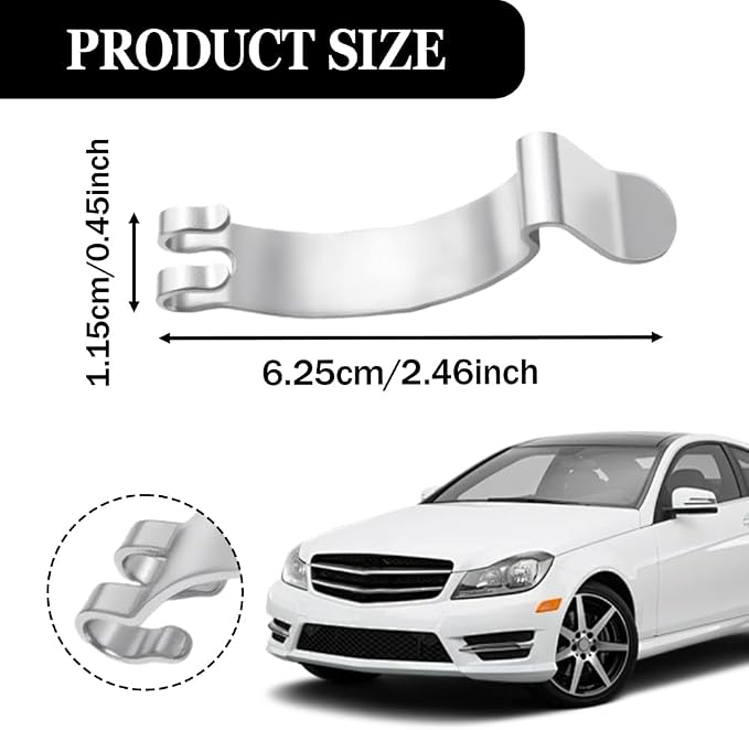 4PCS Silver Metal Air Filter Clips, Automotive Clips, Car Air Filter Cleaner - Image 2