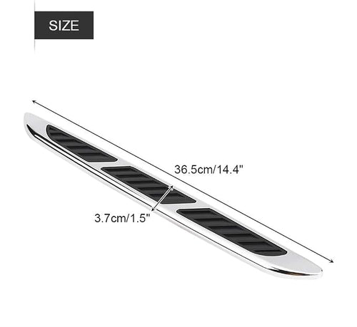 1 Pair Car Hood Vent Air Intake Grille, Car Exterior Hood Side Door Air Flow - Image 2