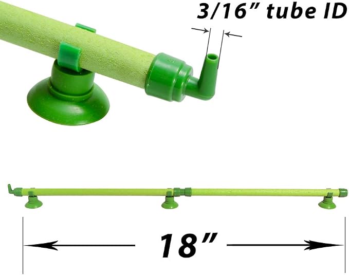 Quickun Aquarium Air Stone Bubble Wall Tube Oxygen Diffuser Bar Decor Accessory - Image 2