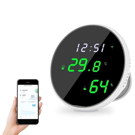 Kavolet Tuya WiFi Temperature Humidity Sensors Advanced Realtime Monitoring by Unknown