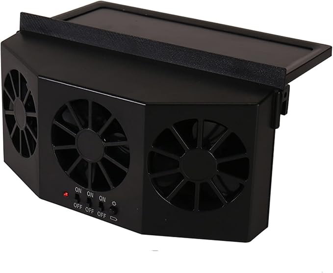 CYDZSW Car Solar Powered Window Exhaust Fan, Solar Power Air Vent Radiator - Image 7