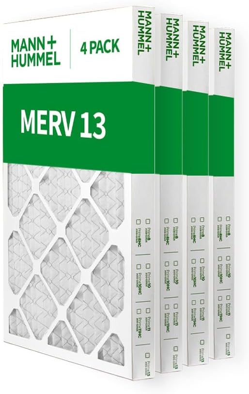 Mann+Hummel 12x24x2 MERV 13 Pleated HVAC AC Furnace Air Filters. 4 Pack. - Image 4