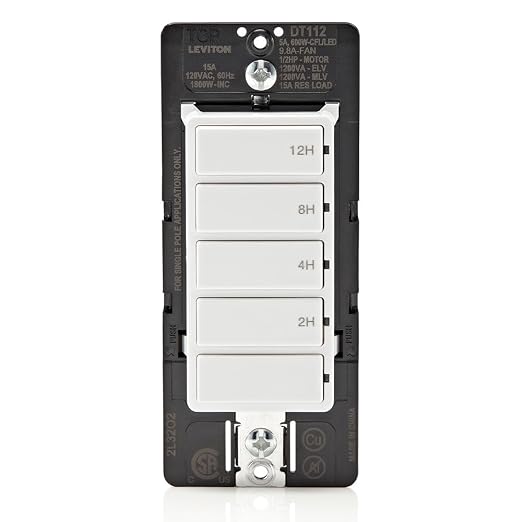 Leviton Countdown Timer Switch for household lights, heaters and exhaust fans by Leviton