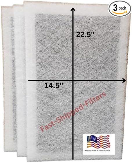 Fast-Shipped-Filters 3 Pack 20x25 Replacement Filter Pads Compatible Designed by Unknown