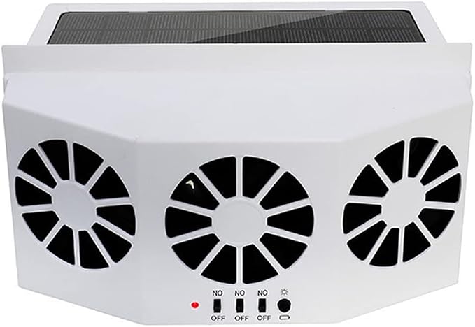 CYDZSW Car Solar Powered Window Exhaust Fan, Air Purifier, Solar Power Air Vent - Image 2