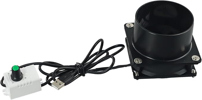 Smoke Absorber Fume Extractor Fan USB Adjustable Solder Pipe Duct Exhuast Fan - Image 7