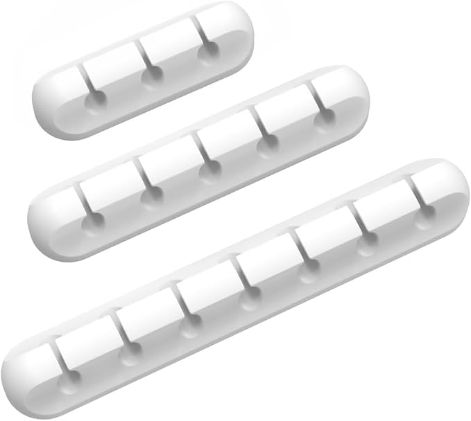INCHOR Cord/Cable Organizer White Cord Holder, Wire Organizer USB Cable by INCHOR