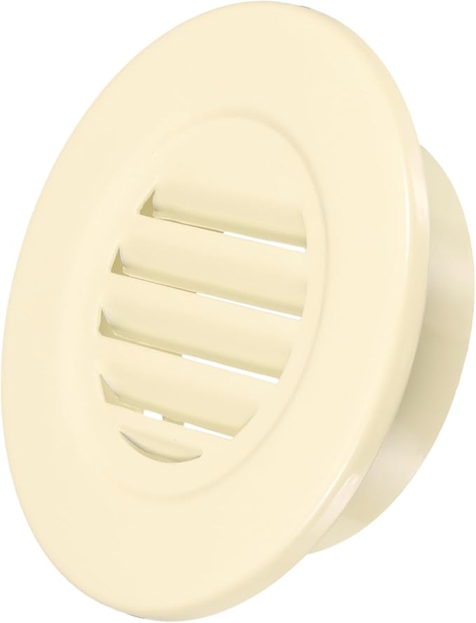 PATIKIL 4" Round Air Vent, Louver Grille Cover Aluminum Alloy Soffit Vent HVAC by PATIKIL