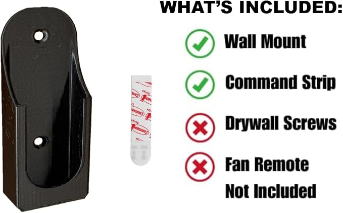 Fan Remote Holder Wall Mount for Hunter K5579 & K5580 Ceiling Fan – Fits - Image 4