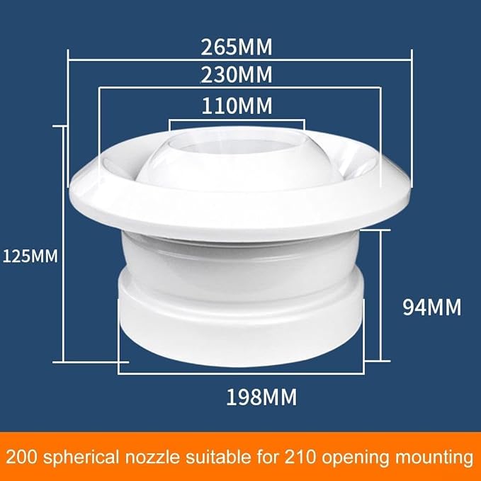 ABS Round Air Conditioning for exhaust Vent Cover - Image 9