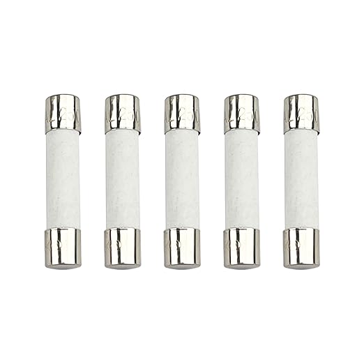 5-Pack 6x30mm 7A 250V Fuse for Low Power Dryers and Appliances | Fast-Blow by Unknown