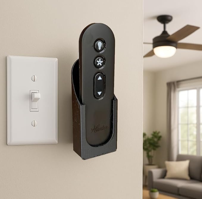 Fan Remote Holder Wall Mount for Hunter K5579 & K5580 Ceiling Fan – Fits - Image 2