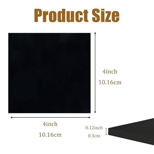 4 Pieces Anti Vibration Pads 1/8 in Thick X 4 in X 4 in, Neoprene Rubber Pads - Image 2
