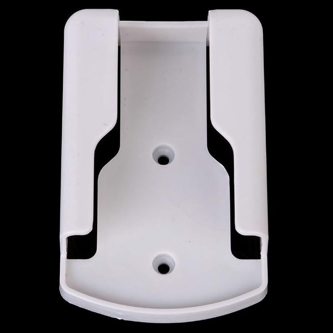 Remote Holder Wall Mount Media Controller Organizer White Plastic Storage Box - Image 4