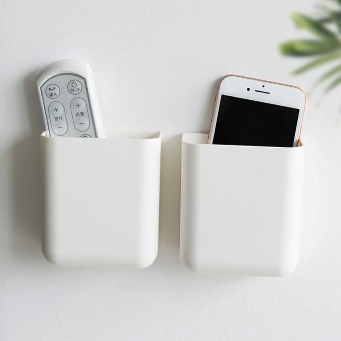 T-H-See Remote Holders Wall Mount Hole Free, Self-Adhesive Storage Box by T-H-See