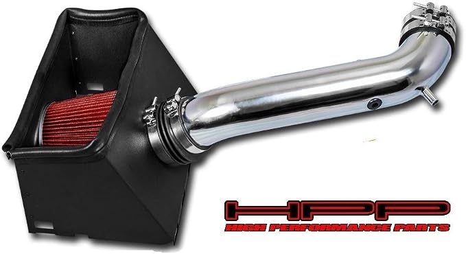 Heat Shield Cold Air Intake Kit & Red Filter Combo Compatible by Unknown