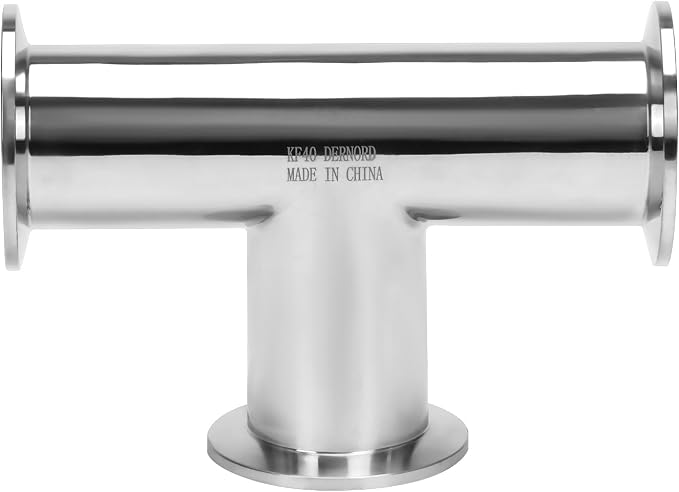 DERNORD KF-40 Tee 3 way Vacuum Fittings Stainless Steel 304 Pipe Fittings by DERNORD