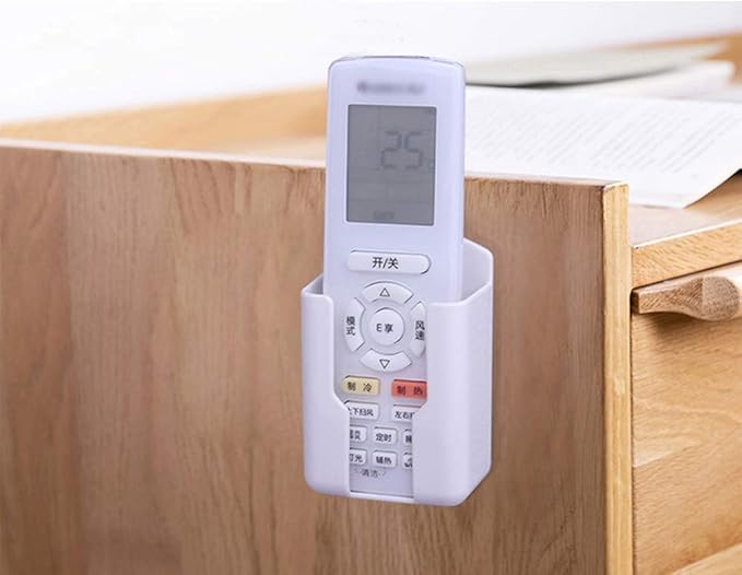Pack of 2 Fashion Remote Control Holders Self Adhesive Wall Mount Air - Image 6