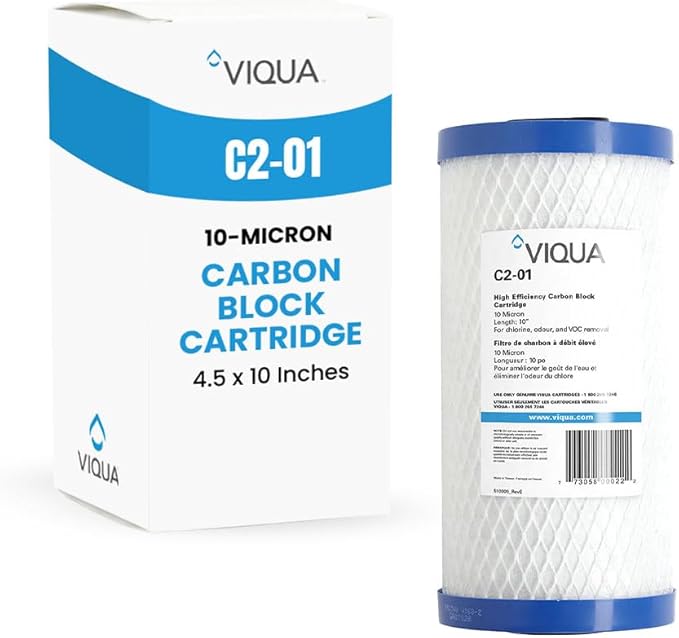 Viqua C2-01 Carbon Block Water Filter Cartridge – 10" x 4.5", 10 Micron by VIQUA