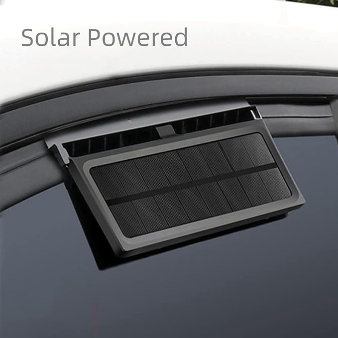 Solar Powered Car Window Exhaust Fan | 3 Fan Car Solar Power Air Vent Radiator - Image 6