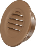 PATIKIL 4" Round Air Vent, Louver Grille Cover Aluminum Alloy Soffit Vent HVAC by PATIKIL