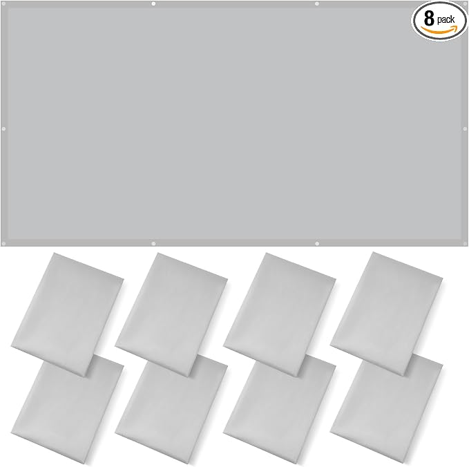 ANGSYLTH 8 Pcs Fluorescent Light Covers by ANGSYLTH