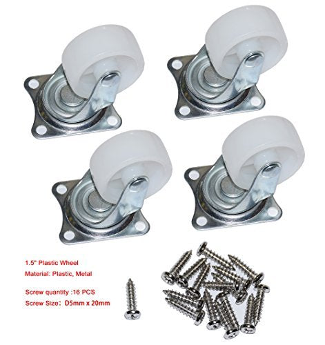 1.5" Low Profile Casters Wheels by Cofufu