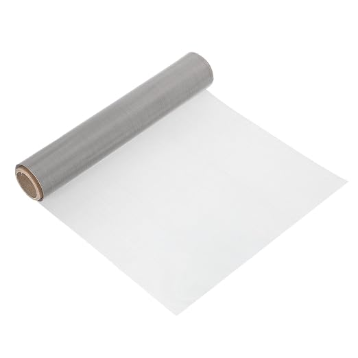 uxcell 50 Mesh 118" x 12" Woven Wire Mesh, 304 Stainless Steel Air Vent Filter by uxcell