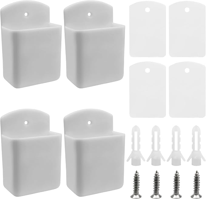 4pcs Remote Control Holder Wall Mount, Self Adhesive Pen Holder Storage - Image 5