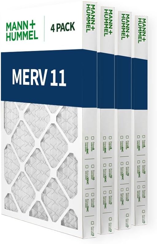 Mann+Hummel 16x25x2 MERV 11 Pleated HVAC AC Furnace Air Filters. Quantity 4. - Image 4