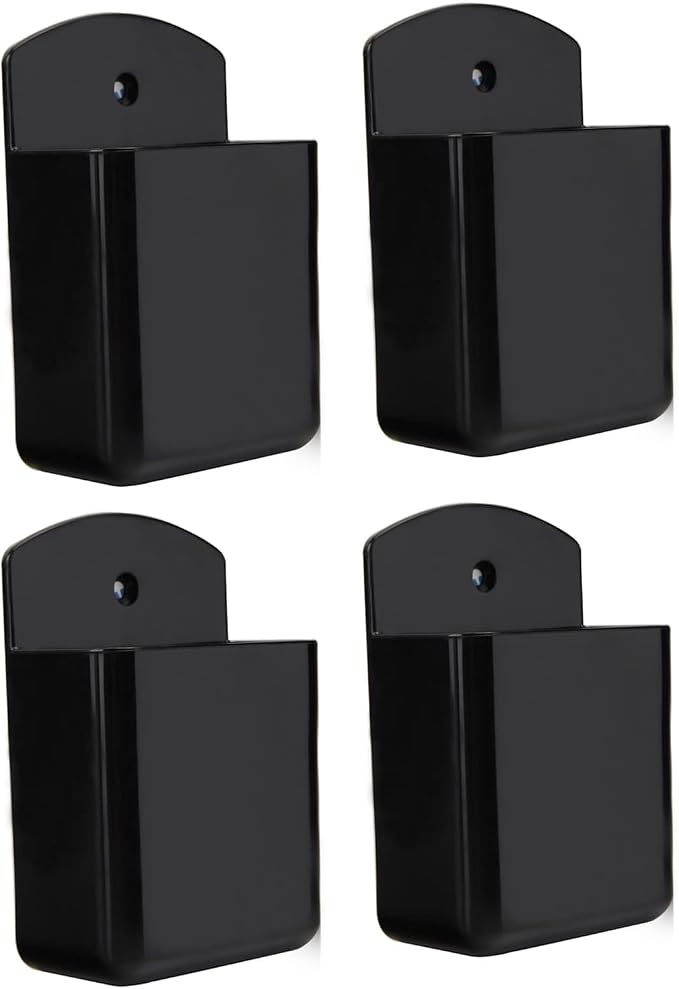 Pack of 4 Self Adhesive TV Air Conditioner Remote Control Holder Wall Mount by KYIEN